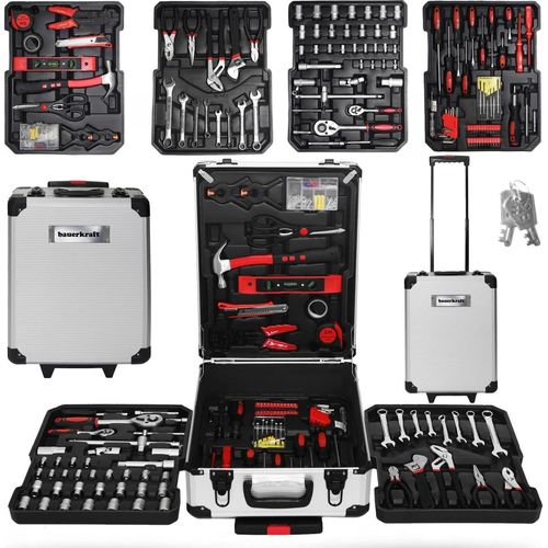 189-teiliges Werkzeugset mit Rollkoffer - Schraubenschlüssel, Schraubendreher
