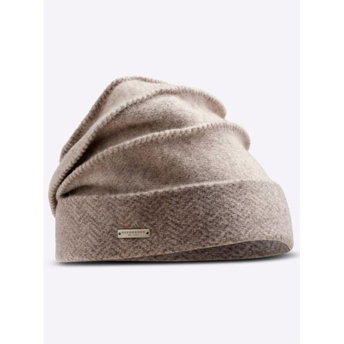 Strickmütze CASUAL LOOKS, Damen, beige, Wolle, Mützen Strickmütze