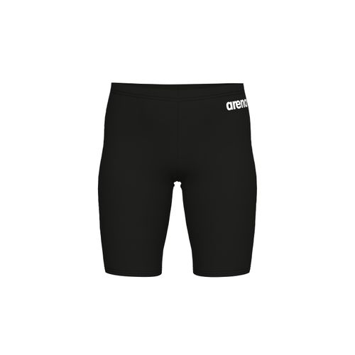 Badehose ARENA "BOY'S TEAM SWIM JAMMER SOLID für Jungs", Kinder, Gr. 140, N-Gr, schwarz-weiß (schwarz, weiß), Obermaterial: 100% Polyester, Badehosen Badehose