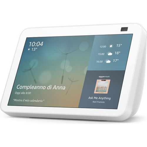 Amazon Echo Show 8 (2nd gen.), Amazon Alexa, Rechteck, Weiß, Fire OS, 20,3 cm (8"), 1280 x 800 Pixel