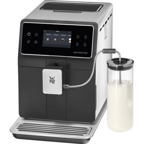 Espressomaschine mit Mahlwerk – 18 Getränke – 2 l – 250 g Bohnen – doppelter Thermoblock – Touchscreen – Cromargan-Edelstahl – Rã©p 15a – GPE Seb Fran