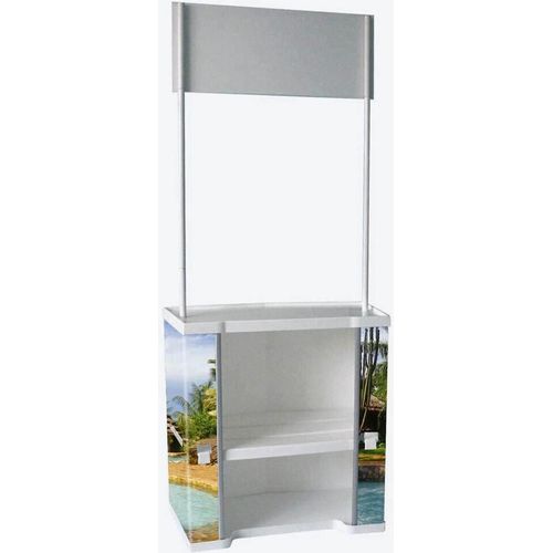 update displays Messetheke weiß 90,0 x 51,0 x 91,0 - 220,0 cm