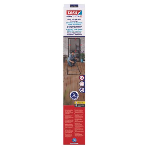 tesa Fliegengitter Insect Stop FALT anthrazit 1,0 x 2,20 m