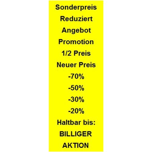 PrinterLabels AS SATO JUDO Prozent Preisauszeichner