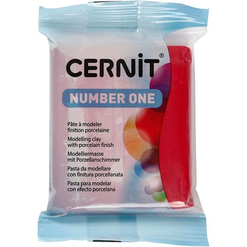 Cernit Polymer Clay N°1 Polymer-Ton Carmine Red 56 g