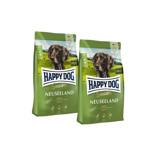 HAPPY DOG Sensible Trockenfutter Hund Adult, Neuseeland, Lamm 2x12,5 kg
