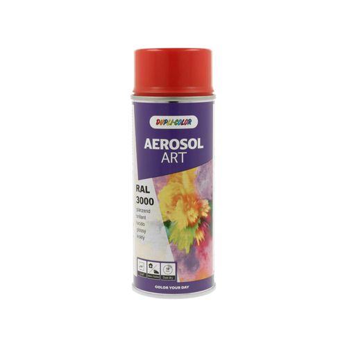 Buntlackspray AEROSOL Art feuerrot glänzend RAL 3000 400 ml Spraydose ; European Aerosols (732959)