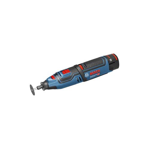 BOSCH Akku-Rotationswerkzeug GRO 12V-35 mit 2 x 2,0 Ah Li-Ion Akku L-BOXX (06019C5001)