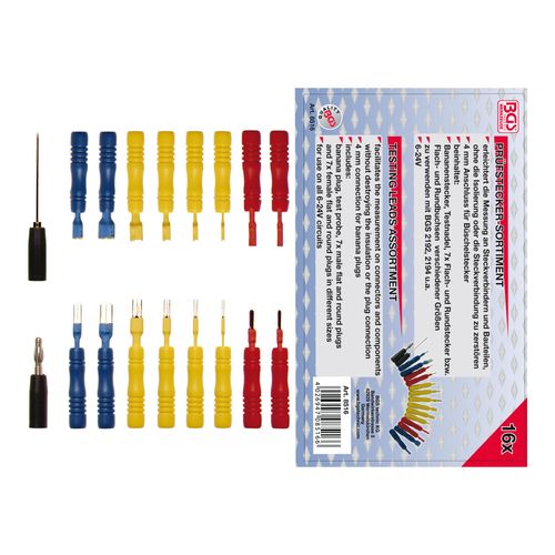 BGS Prüfspitzen-Sortiment 8516, 16-tlg. ; BGS technic)