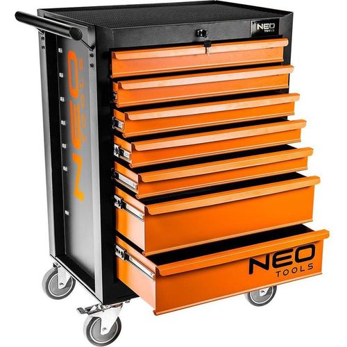 NEO tools 84-222, Schwarz, Orange, Kugellager-Teleskopschienen, 280 kg, 12,7 cm, 4 Rad/Räder, 680 mm