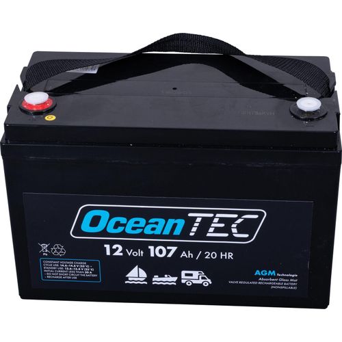 Q-Batteries 12LC-100 / 12V - 107Ah Blei Akku Zyklentyp AGM - Deep Cycle VRLA