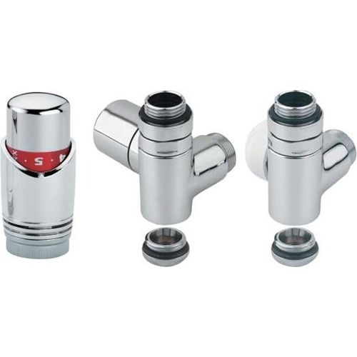 XIMAX Design Thermostatset für Mischbetrieb "15 mm Kupferrohr / Chrom", 10494
