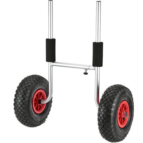 50KG Ladekapazit?t Abnehmbare Kayak Trolley Energiespar Zweir?drige Kajakhalter Wagen