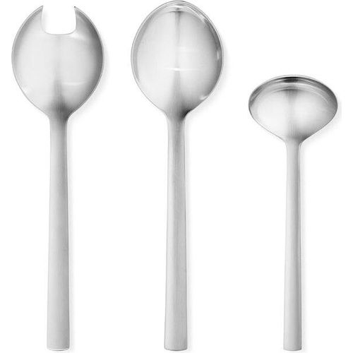 Georg Jensen NEW YORK HOSTESS SET STAINLESS STEEL MATTE 3 PCS 10009553