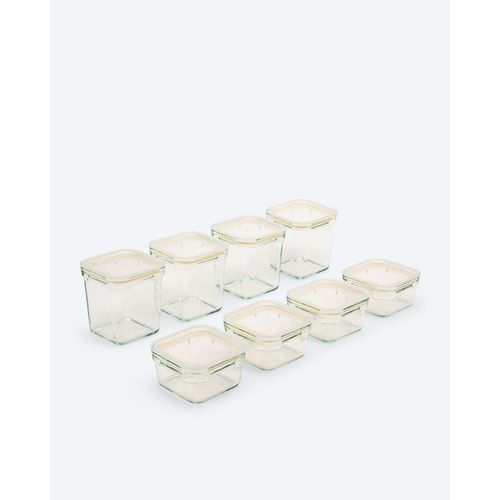 Frischhaltedosen eckig, 8tlg.