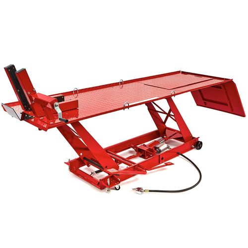 Motorradhebebühne bis 450kg H/P Motorradheber Hebebühne Motorrad hydr./pneu. rot