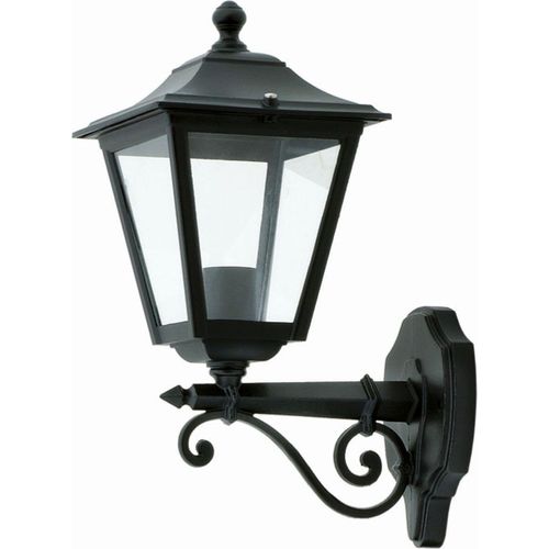 Außenlampe Wand IP44 Schwarz E27 Aluminium Rustikal Außenwandlampe Haus Hof