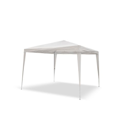 Wasabi - Faltzelt 3x3 m Javea Weiß – Inklusive Heringe und Spannseile zur Befestigung - Rafia Lona 100 gr/m2