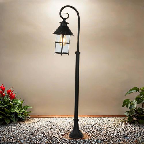 Außenlampe Schwarz 116 cm Rustikal E27 Wegeleuchte Garten