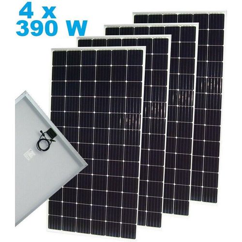 4 x Solarpanel Solarmodul 390W Solarzelle 56422 Solar MONOkristallin Mono Modul