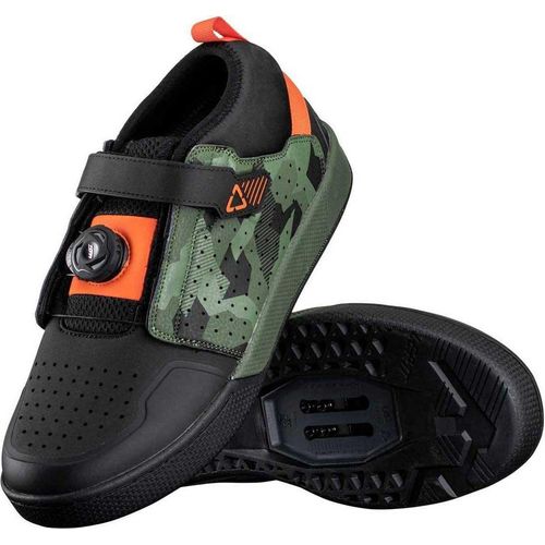 Leatt MTB 4.0 Clip Pro SPD-Schuh Größe 44,5 Camo - Clipless-Schuh mit 25-mm-S...
