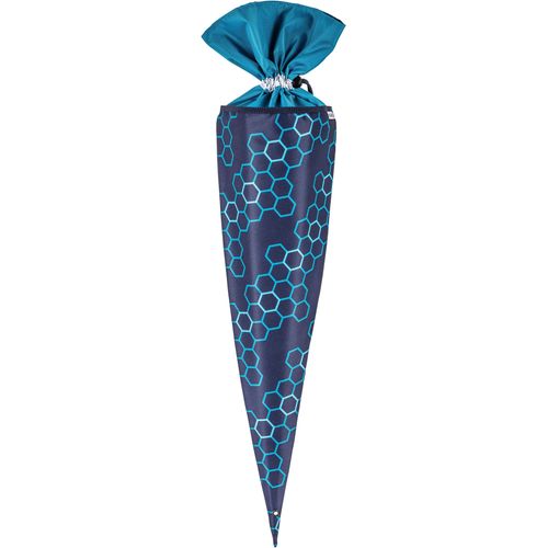Schultüte MCNEILL "Schultüte, Xagon", Kinder, Gr. B/H/L: 70cm, blau (xagon), Polyester, Papierdekoration