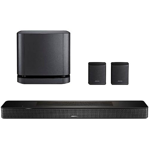 BOSE Soundbar "Set: Smart Soundbar+Bass 500+Rear Speaker", schwarz, B:69,4cm H:5,6cm T:10,4cm, Lautsprecher