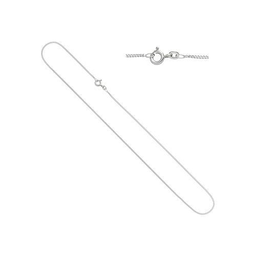 Goldkette JOBO, weiß (weißgold 333), Halsketten, Damen, Weißgold 333, L: 36, Goldkette, Panzerkette 333 Weißgold 36 cm 1,3 mm
