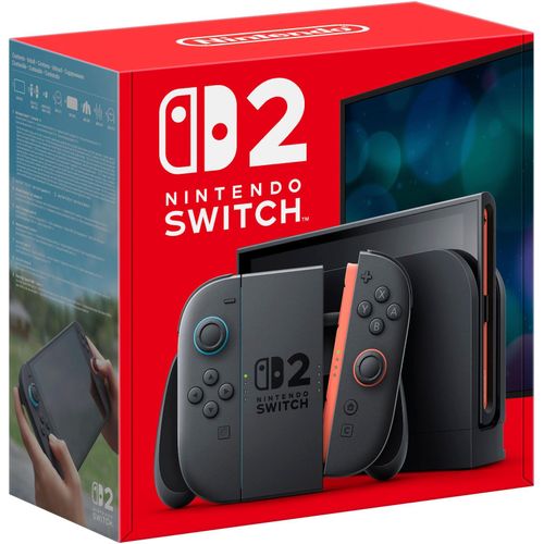 NINTENDO SWITCH 2 Spielekonsole "Switch 2", schwarz, B:27,2cm H:16,6cm T:1,39cm, Spielekonsolen, Nintendo Switch 2, Topseller