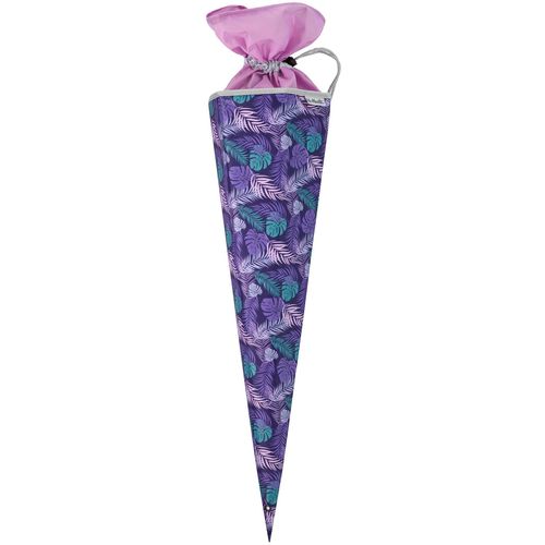 Schultüte MCNEILL "Dschungel", Kinder, Gr. B/H/L: 70cm, grün (dschungel), Polyester, Papierdekoration, Made in Europe