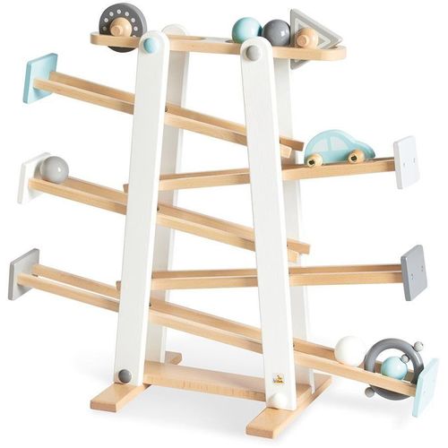 Kugelbahn PINOLINO "Kuno", beige (natur, weiß), Kugelbahnen, KinderB:25cm H:56cm T:68cm, Holz, B:25cm H:56cm T:68cm