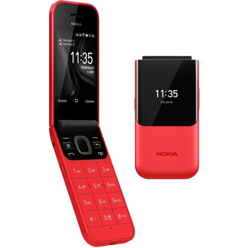 Nokia 2720 Flip TA-1170 Dual Sim Rot 2G Kamera Tasten Klapphandy mit Außendisplay NEU