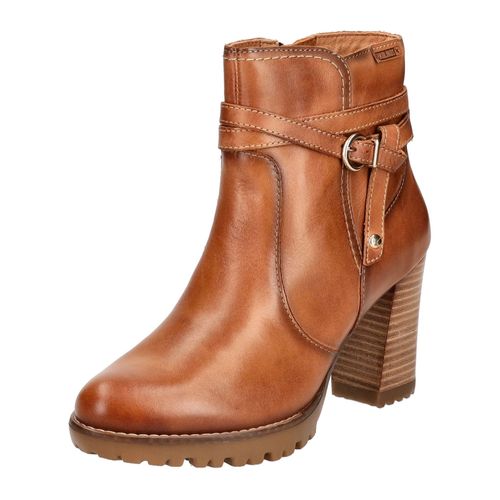 High-Heel-Stiefelette PIKOLINOS "PIKOLINOS Stiefelette Leder", Damen, Gr. 38, braun (brandy), Leder, Schuhe
