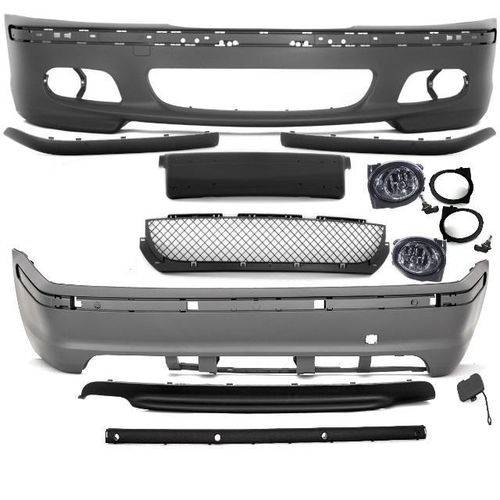 LIMOUSINE Bodykit Stoßstange Front +Heck passt für BMW E46 nicht M Paket II+ABE*