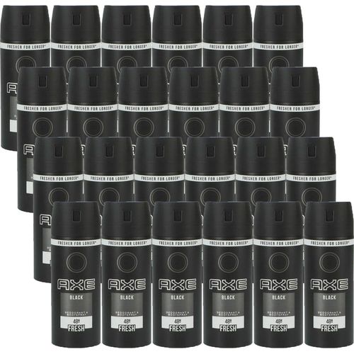 Axe Black 24 x 150 ml Deospray Deodorant Deo Spray Bodyspray Deodorant Spray Deo neues Design Set