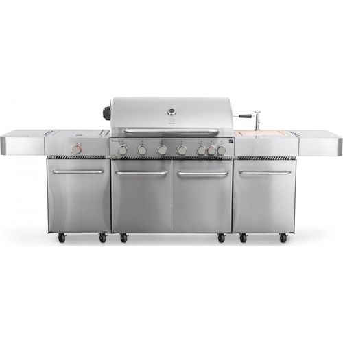 G21 Nevada BBQ Kitchen Premium Line Gasgrill, 8 Brenner + Druckminderventil