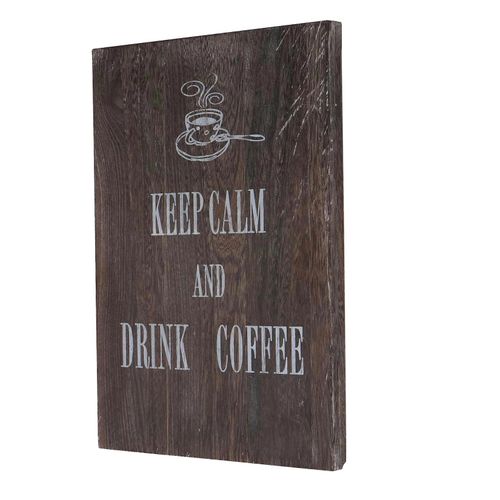 Wandschild Keep Calm, Dekoschild Holzschild, Shabby-Look Vintage 40x30cm