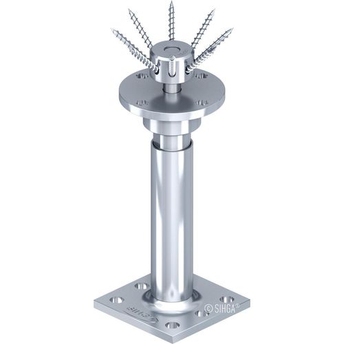 Herakulix® L Stützenfuß mit Neigungsausgleich L QI 40 / 220 - 350 mm