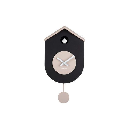 Karlsson Wanduhr Grato , Schwarz , 9x33x17.5 cm , Dekoration, Uhren, Wanduhren
