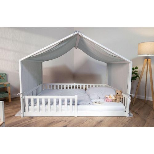 tiSsi Spielvorhang , Hellgrau , Textil , 90x200 cm , Kinder- & Jugendzimmer, Kindermöbel, Kinderbetten, Kinderbettzubehör