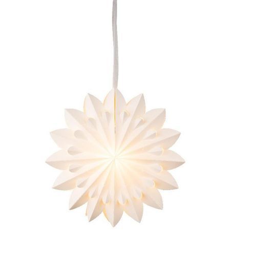 Led-Dekoleuchte, Weiß, Papier, warmweiß, 40.00x10.50x40.00 cm, Lampen & Leuchten, Innenbeleuchtung, Dekoleuchten, Dekoleuchten