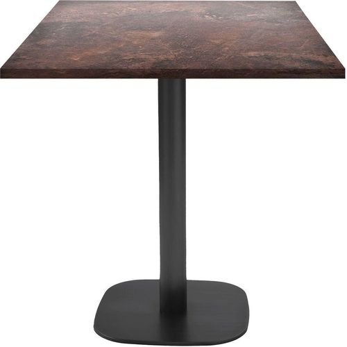 Tisch 70 x 70 cm – rundes Roststeinmodell