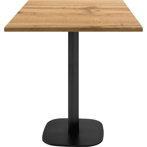 Tisch 70 x 70 cm – Runder Imbiss, Modell Eiche Armor