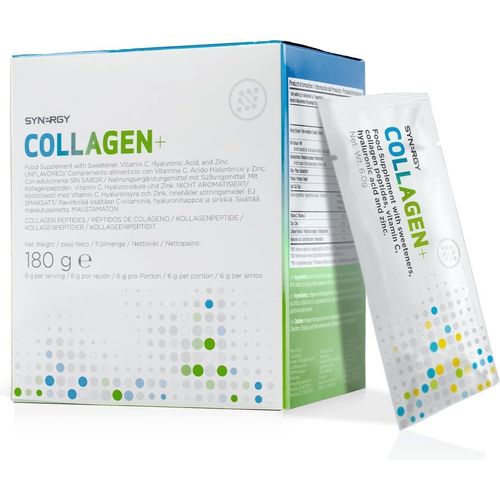 Synergy Worldwide Collagen+ | 30 Dosen mit 5810 mg Kollagen mit Vitamin C, Hyaluronsäure, Zink | Unterstützt die Kollagenproduktion und stärkt Haut