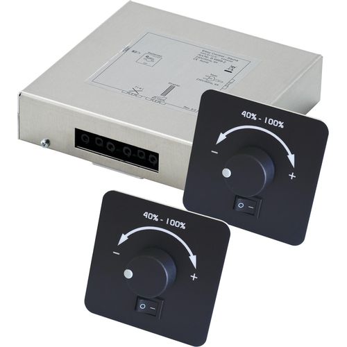 Infraworld Easy Control 2 Sauna Infrarotsteuerung mit 2 Regler für Infrarotstrahler schwarz