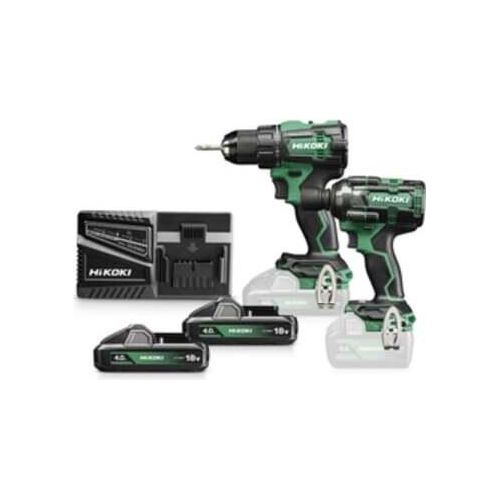 Hikoki Kit 18V Kc18De Wlz (Ds18De+Wr18Dh) 2X4,0Ah Hitsystem