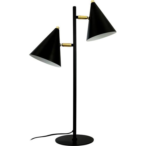 Tischlampe, Tischleuchte, Nachttischlampe, Schreibtischlampe, LED Leselampe, Rouen schwarz