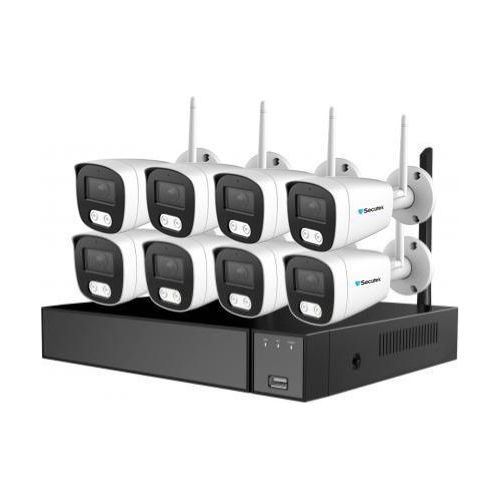 WiFi-Kamerasystem Secutek SLG-LW2MC84B1 - 8 x 2MP Kamera, NVR