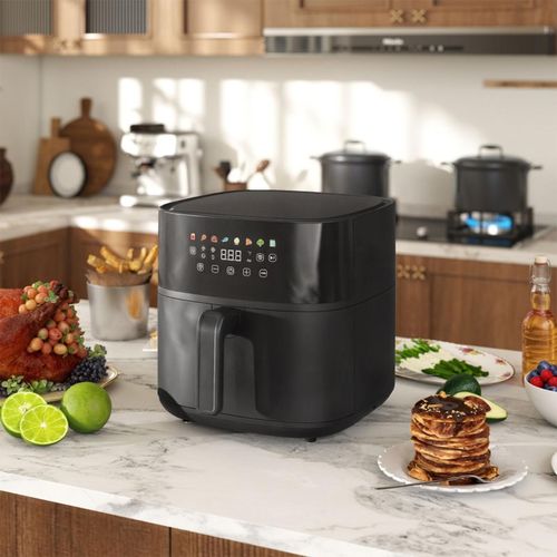 Air Fryer mit 8 Voreinstellungen 60 Min Timer und LED-Touch-Display Heißluftfritteuse 1700W 8L