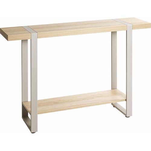 Konsole >37701< in eiche Nachbildung / Metall - 120x82x30cm (BxHxT)